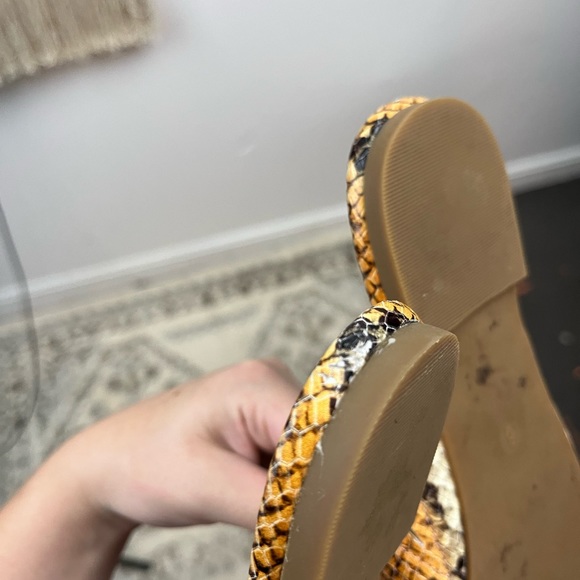 Madewell snake print slide on mules - Picture 7 of 8